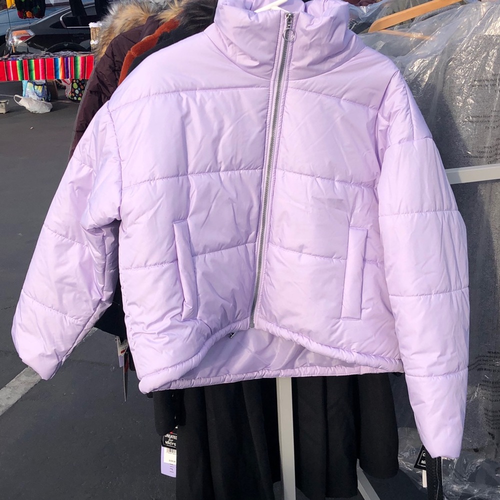 Celebrity Pink Puffer JacketL